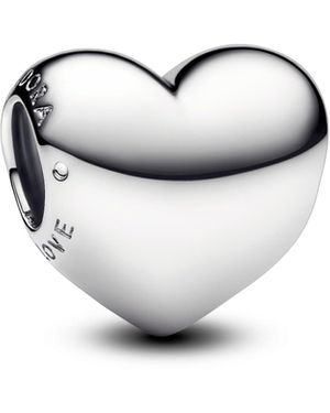 PANDORA Moments Be Love 793439C00 Breloque en forme de cœur en argent sterling compatible avec les bracelets Moments - Blanc