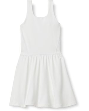 Amazon Essentials Vestido deportivo Formflex con pantalones cortos incorporados Niña - Blanco