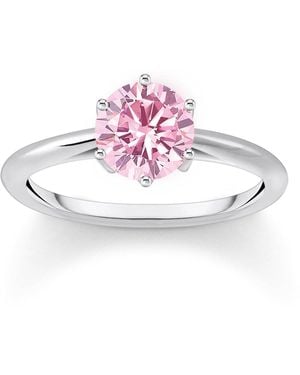 Thomas Sabo Anello da Donna Argento Sterling 925 TR2474-051-9-52 12 - Rosa