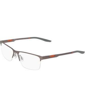 Nike 8144 070 Satin Gunmetal 53/15/145 Male Eyewear Frame - Black