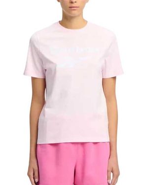 Reebok Identity Big Logo Tee T-Shirt - Rosa