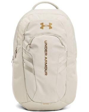 Under Armour Hustle 6.0 Pro-Rucksack Summit Weiß / Metallisch - Natur