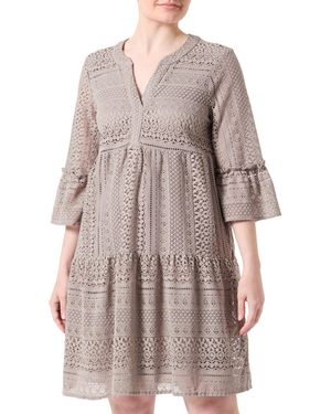 Vero Moda Vmhoney Lace 3/4 V-Neck Tunic Wvn Abito Midi - Multicolore