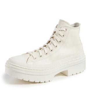 Converse Chuck Taylor All Star Lugged Heel Leather Platform - Wit