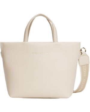 Tommy Hilfiger Th Logotape Mini Tote Aw0aw17694 Tote - Natural