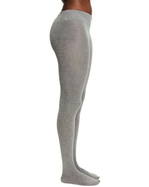 Esprit Cotton Feeling W Ti Opaque Plain 1 Pair Tights - Grey