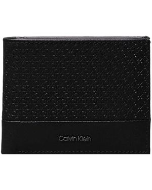 Calvin Klein NANO MONO BIFOLD 5CC W/COIN - Nero