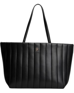 Tommy Hilfiger Th Grace Tote Aw0aw17670 Tote - Black