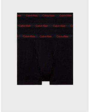 Calvin Klein Boxer Uomo Confezione da 3 Cotone Elasticizzato - Nero