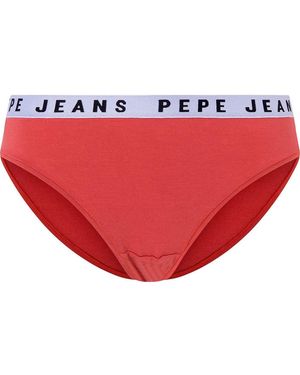 Pepe Jeans Solid Unterwäsche im Bikini-Stil - Rot