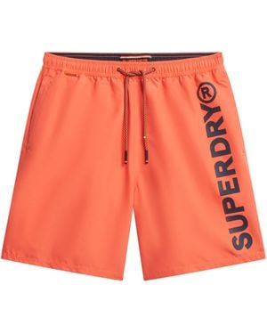 Superdry Sport Graphic 17" Swimshort Men - Xxl - Red