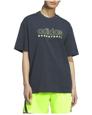 adidas Select Basketball T-shirt Voor - Blauw