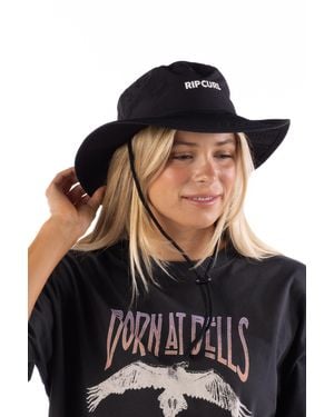 Rip Curl Boonie Bucket Hat With Upf 50+ Sun Lightweight - Black