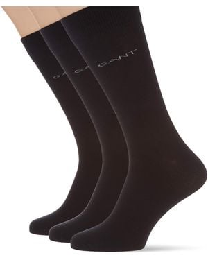 GANT Pack Of 3 Soft Cotton Socks - Black