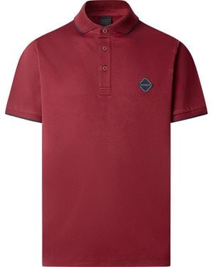Hackett Hackett Club House Short Sleeve Polo M Dark Red