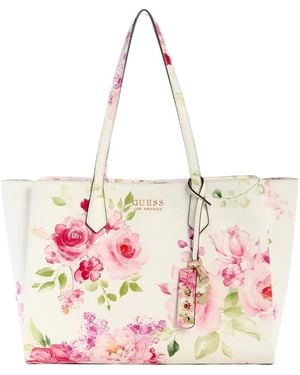 Guess Factory Jennice Carryall Floral - Pink