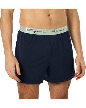 Emporio Armani Soft Modal Boxer Briefs - Blau
