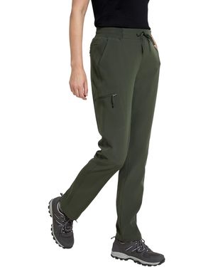 Mountain Warehouse Windproof & Fleece Lined With Elastic Waistband & Lots Of Pockets - Best For Spring Summer & Outdoors Khaki Size - Black