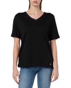 Geox W T-shirt V/n - Black