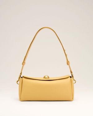 Ami Paris Carrousel Tasche Aus Gelbem Kalbsleder Gelb - Natur