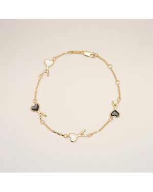 Ami Paris Bracciale Ami De Cœur Martellato - Neutro