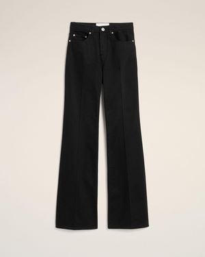 Ami Paris Schwarze Flare-Jeans Aus Baumwolle