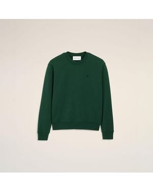 Ami Paris Felpa Ami De Coeur - Verde