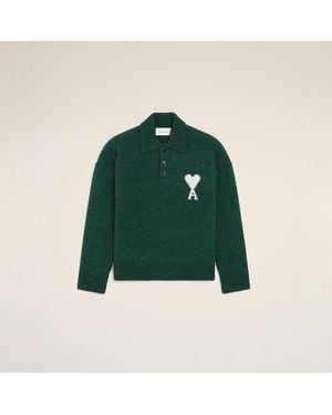 Ami Paris Polo Ami De Cœur - Verde