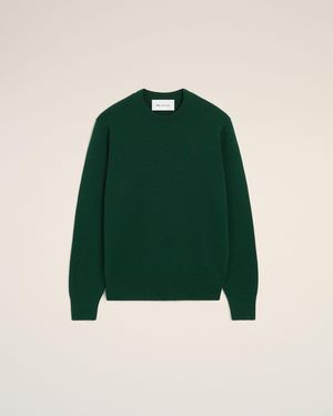 Ami Paris Ami De Coeur Pullover Aus Grüner Wolle Grün