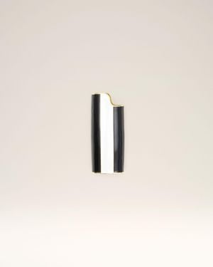 Ami Paris Goldfarbener Metall-Feuerzeughalter „Ami De Coeur“ Mehrfarbig - Natur