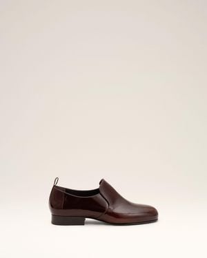 Ami Paris Flache Schuhe Aus Braunem Kalbsleder Braun - Natur