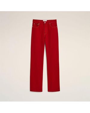 Ami Paris Jeans A Taglio Ampio - Rosso