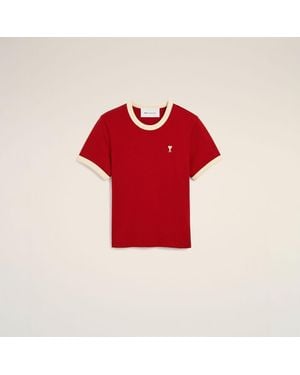 Ami Paris T-Shirt Ami De Cœur - Rosso