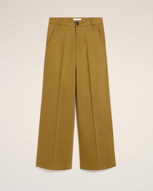Ami Paris Baggy-Fit-Hose Aus Baumwolle - Gelb