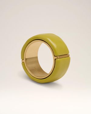 Ami Paris Ring Aus Gehämmertem Und Lackiertem Messing - Mettallic
