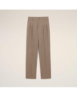Ami Paris Pantaloni A Due Pinces - Neutro