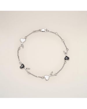 Ami Paris Bracciale Ami De Cœur Martellato - Neutro