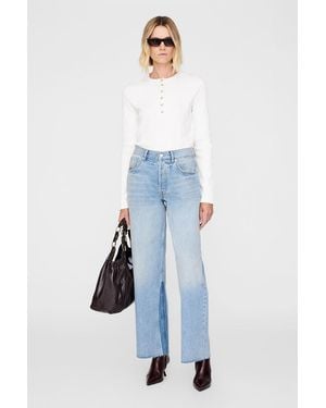 Anine Bing Alessia Long Sleeve Tee - Blue