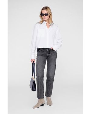 Anine Bing Essie Cropped Shirt - White