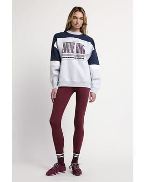 Anine Bing Miles Sweatshirt Sport Colorblock - Blue