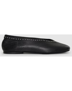 Anine Bing Ana Flats Studs - Black