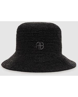 Anine Bing Cabana Bucket Hat - Black