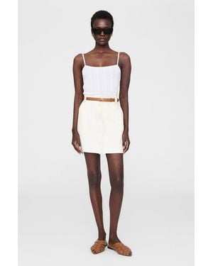 Anine Bing Zaire Mini Skirt - White