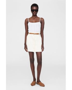 Anine Bing Zaire Mini Skirt - White