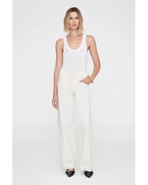 Anine Bing Manon Jean 31" - White
