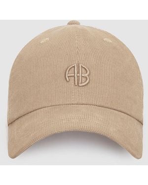 Anine Bing Jeremy Baseball Cap Ab Corduroy - Natural