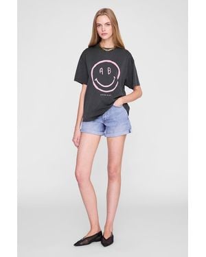 Anine Bing Cade Tee Smiley - Blue