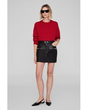 Anine Bing Steel Skirt - Red