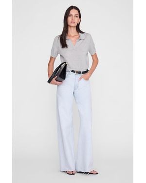 Anine Bing Moni Polo Jumper - White