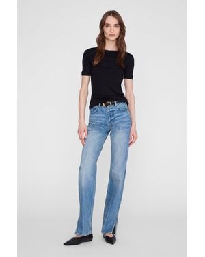 Anine Bing Sixtine Tee Short Sleeve - Blue